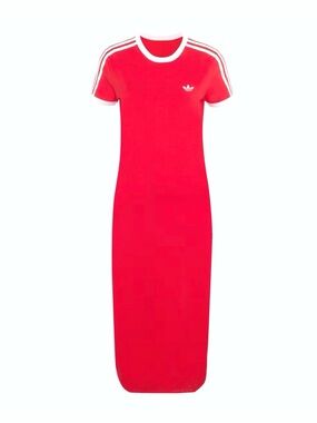 ADIDAS ORIGINALS Women’s 3 stripes slim fit midi dress❤️❤️